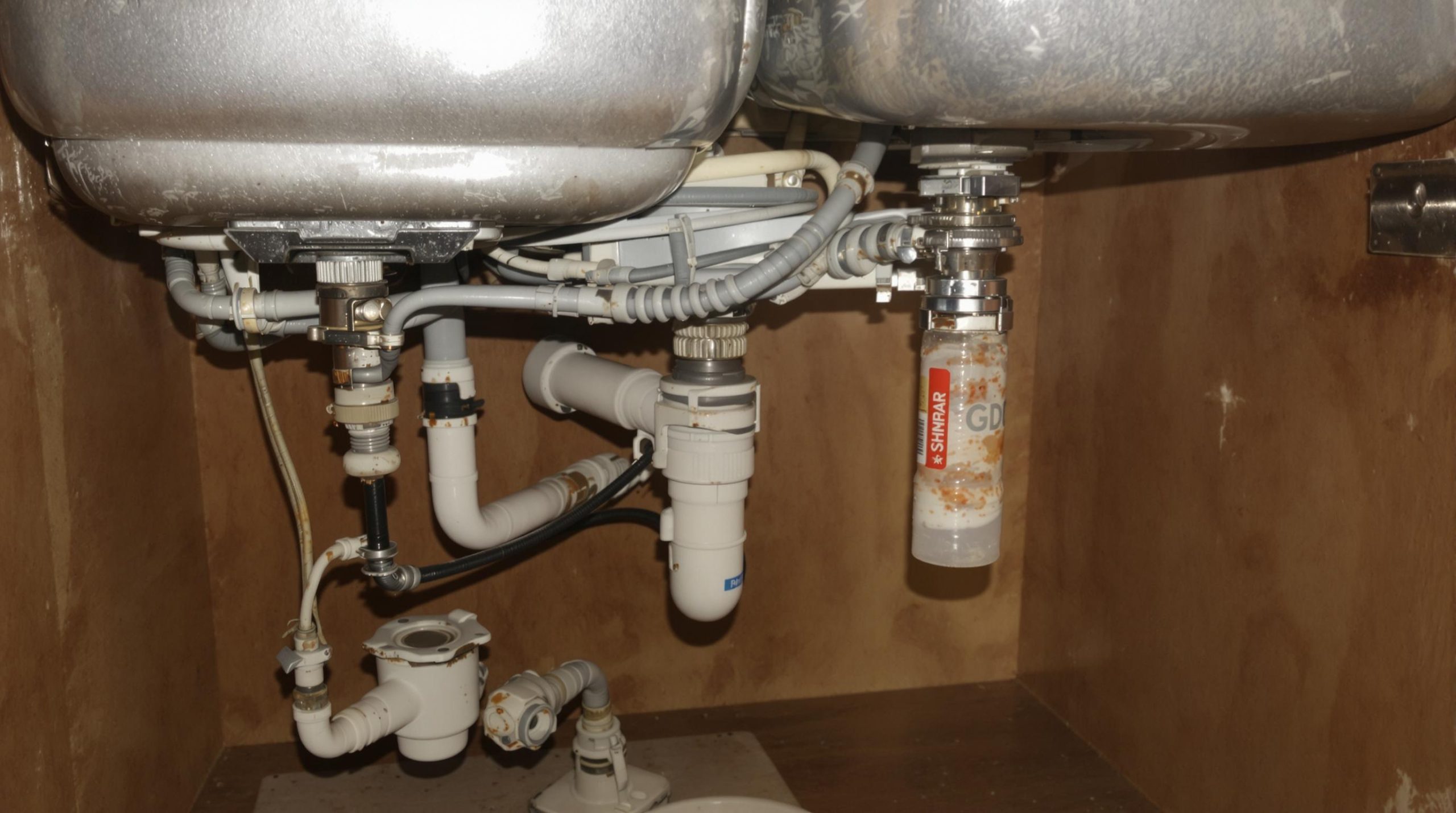 Réparation fuite sous évier cuisine