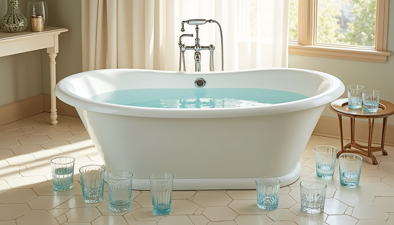 découvrez combien de verres d'eau sont nécessaires pour remplir une baignoire. obtenez des conseils pratiques et des calculs faciles pour gérer votre consommation d'eau tout en profitant d'un bon bain.