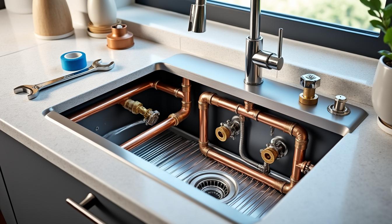 découvrez notre guide complet pour l'installation facile et sans souci de l'arrivée d'eau de votre évier de cuisine, avec des conseils pratiques et étapes détaillées.